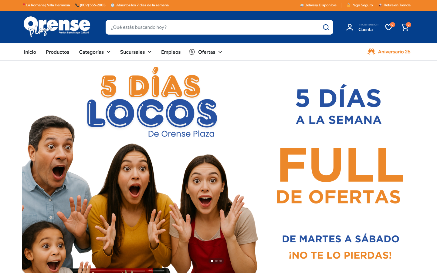 Página web de Orense Plaza